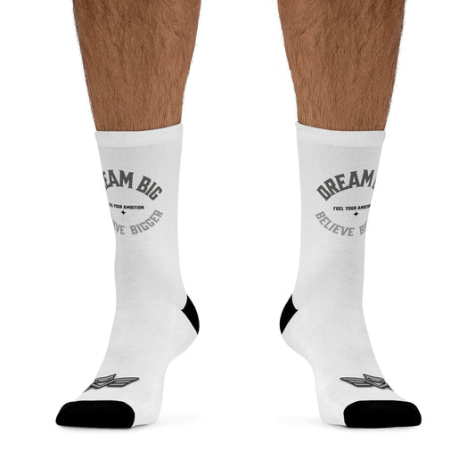 Seek Greatness "Believe Bigger" Socks - Wear Your Inspiration. WH