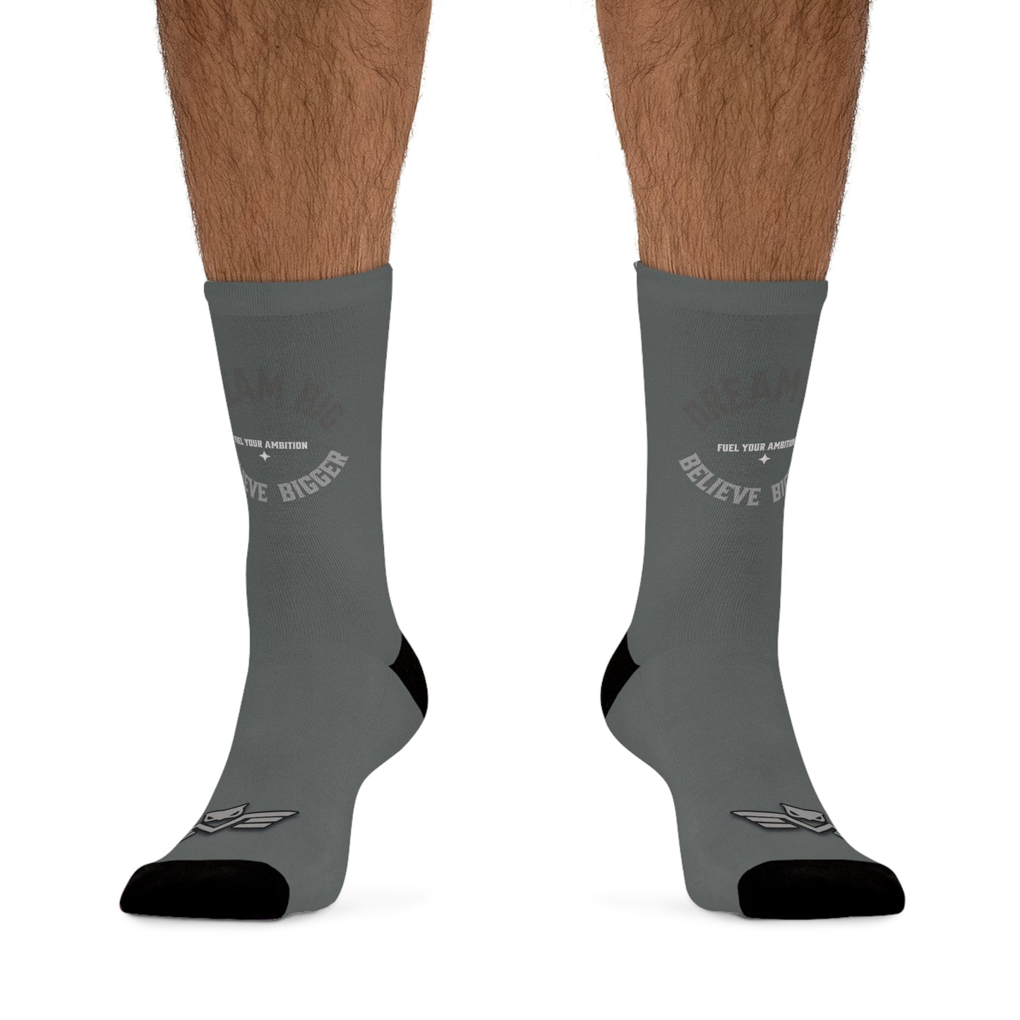 Seek Greatness "Believe Bigger" Socks - Wear Your Inspiration.