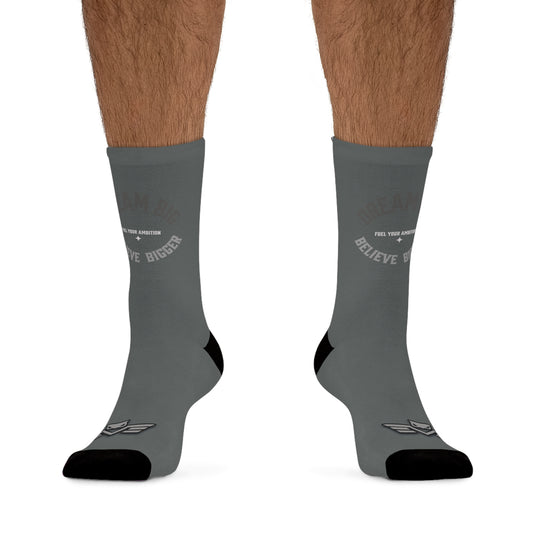 Seek Greatness "Believe Bigger" Socks - Wear Your Inspiration.