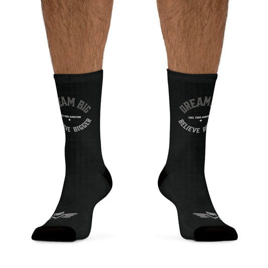 Seek Greatness "Believe Bigger" Socks - Wear Your Inspiration. BL