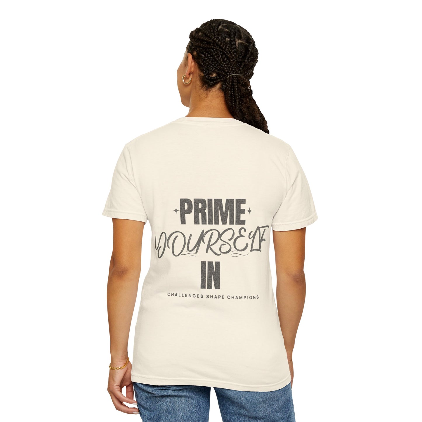 Prime yourself in T-shirt