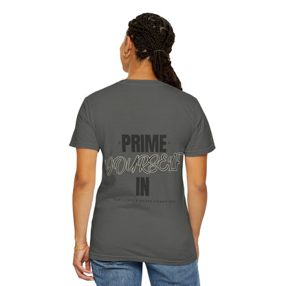 Prime yourself in T-shirt